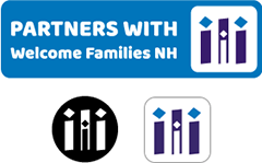 Welcome Families NH social badge options