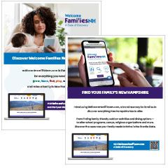 Welcome Families NH sample flyer options
